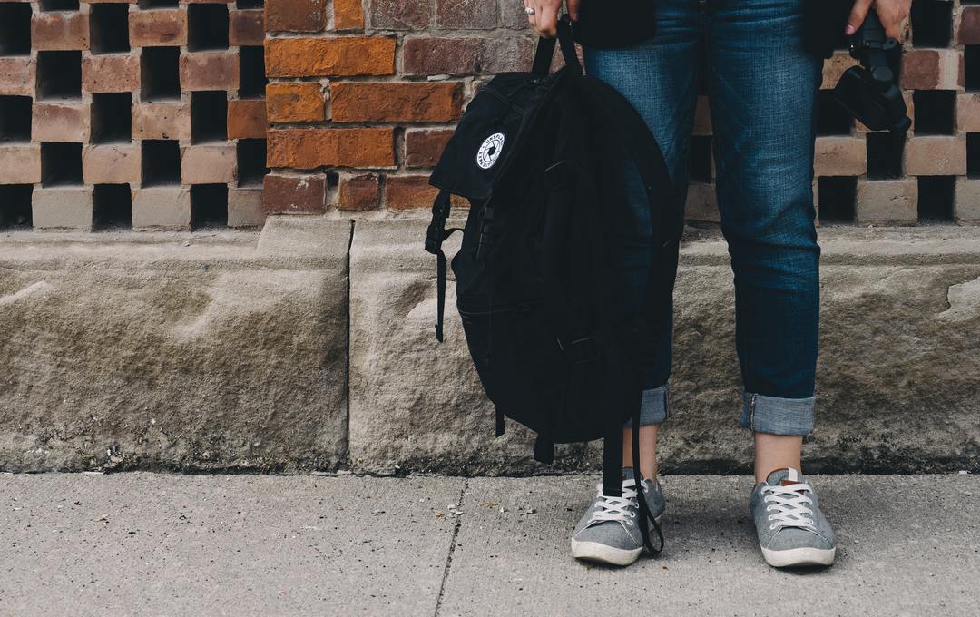 young person backpack