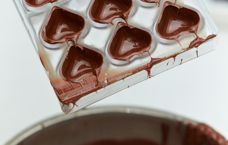 Chocolate Making Hearts