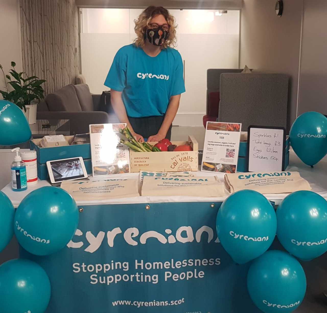 Cyrenians stall