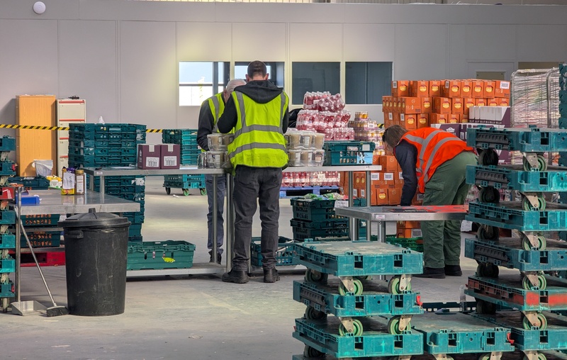 Fareshare depot packing shot