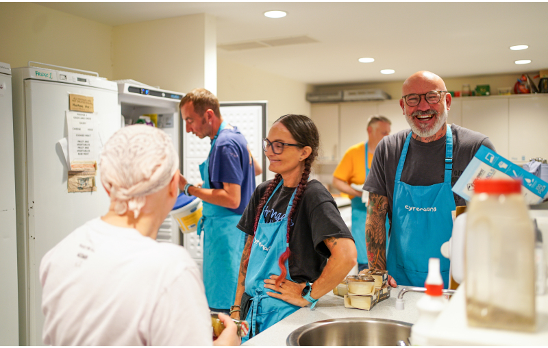 kitchen in cook school 