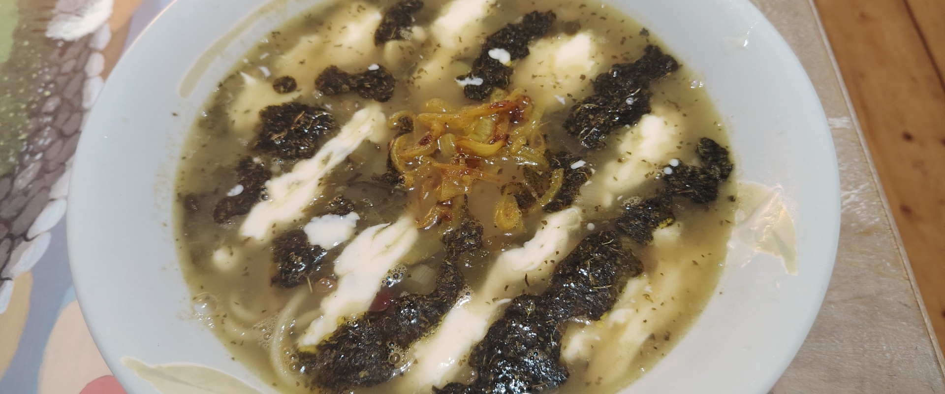 A picture of Persian noodle soup for Cook School