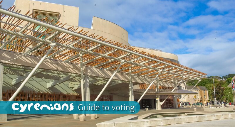 Parliament outside blue